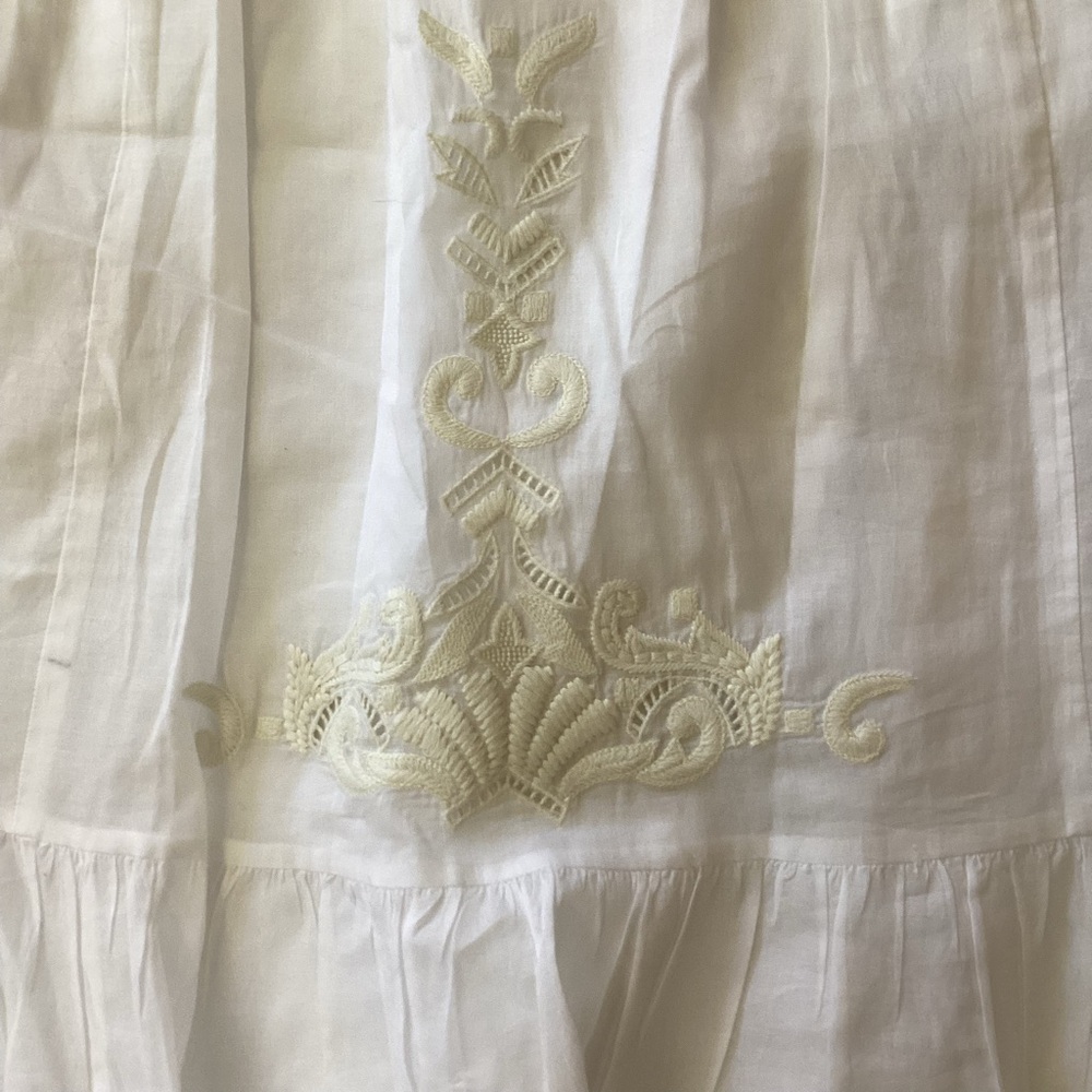 Vinyard Vines Beachy Embroidered White Dress Romantic Feminine - Picture 5 of 11